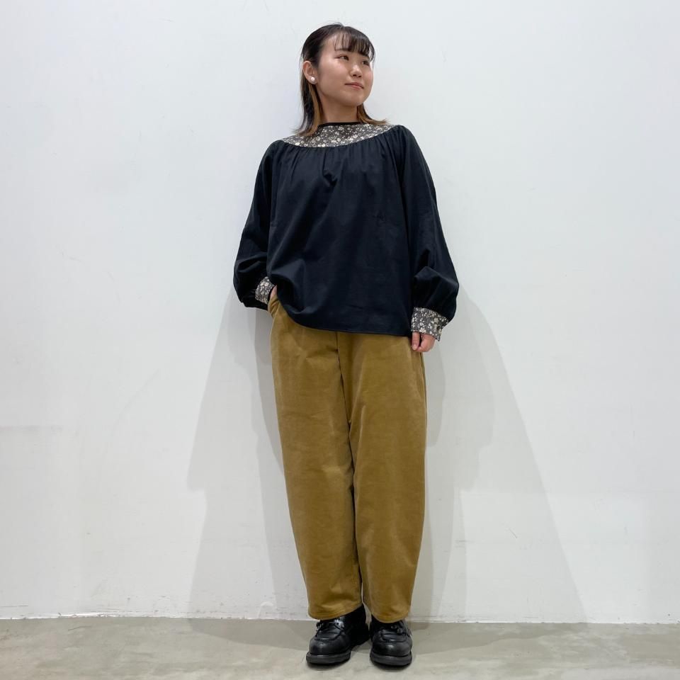 えーちゃん リバティsosottoブラウス sosotto - リバティプリント/切替プルオーバーブラウス 長袖