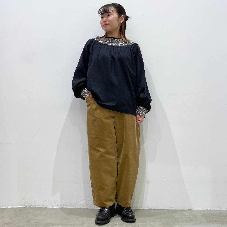 えーちゃん リバティsosottoブラウス sosotto - リバティプリント/切替プルオーバーブラウス 長袖