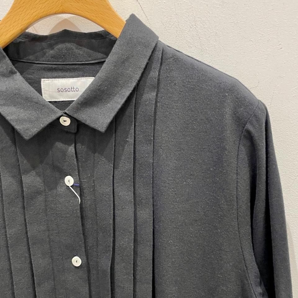 sosotto - FABRIC BY BEST OF MORRIS×ビエラ太ピンタックチビ衿