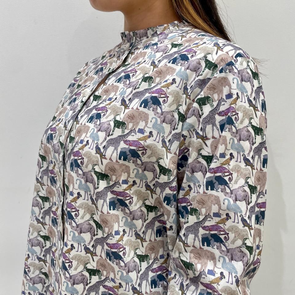 J.Sloane - スタンドフリルブラウス 【リバティコレクション】(SN2433506)