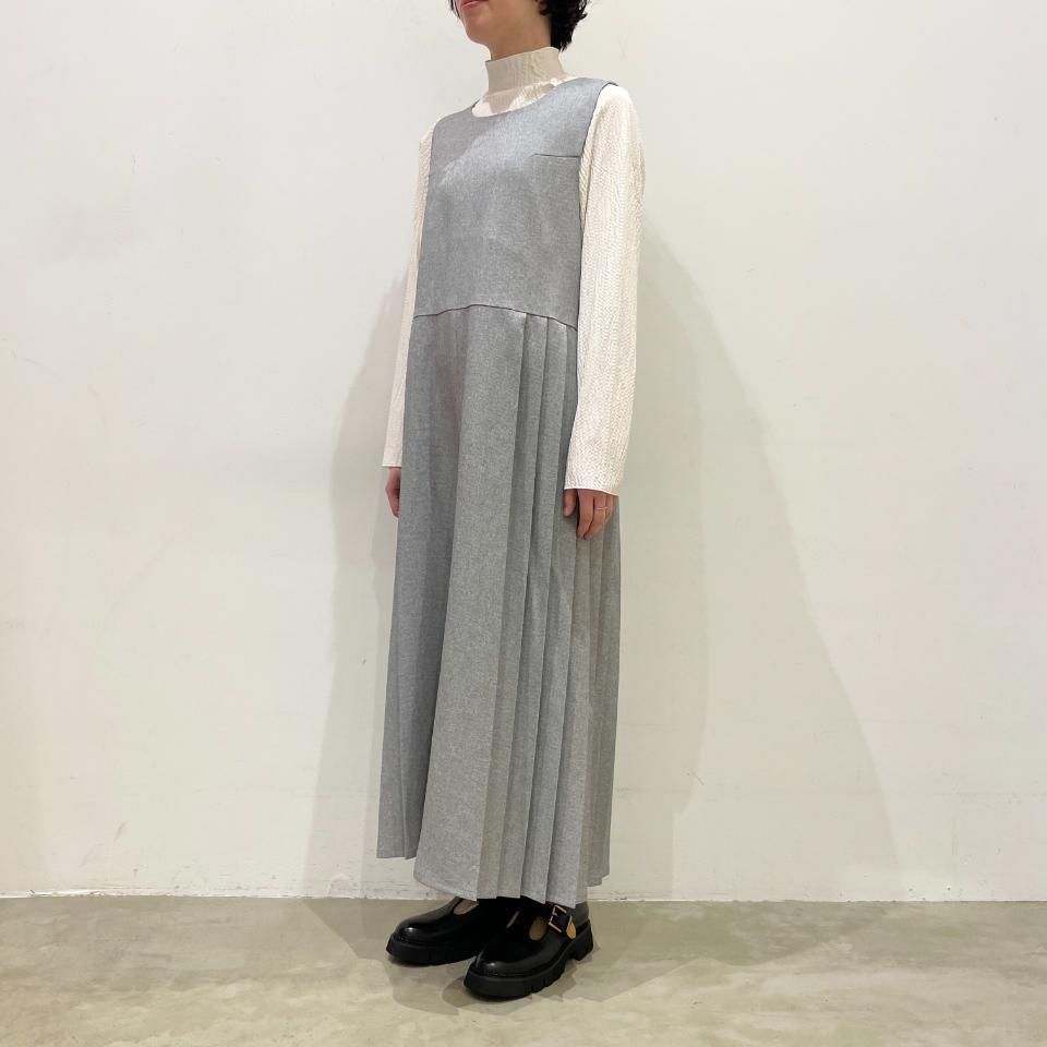 未使用タグ付き★マザーハウス　麻　リネン　ワンピース　プリーツ 未使用タグ付き☆マザーハウス 麻 リネン ワンピース プリーツ 未使用