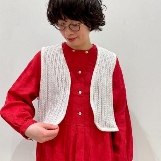 新品未使用　inaベスト　定価¥13500 楽天市場】ina イナ aranciato別注 リネン コットン ギャバジン