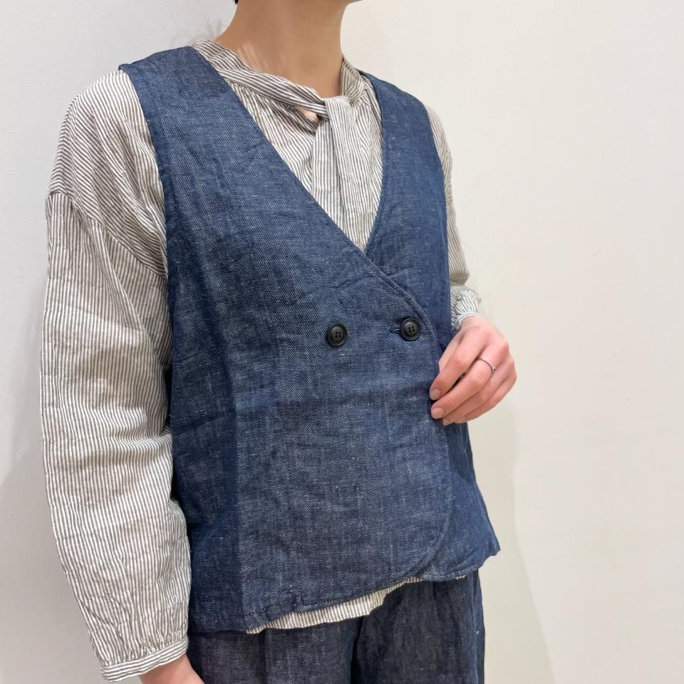 ina - ダブルボタンベスト（246122） - Sheth Online Store - シス