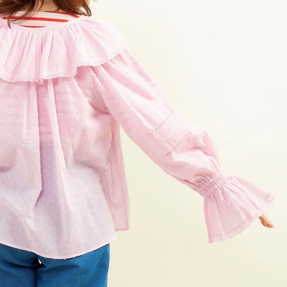 CHILD WOMAN - ＜Dot and Stripes＞スノウカットドビー ギャザー