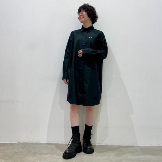 FRED PERRY - Brushed Twill Shirt Dress (D8172) 谷
