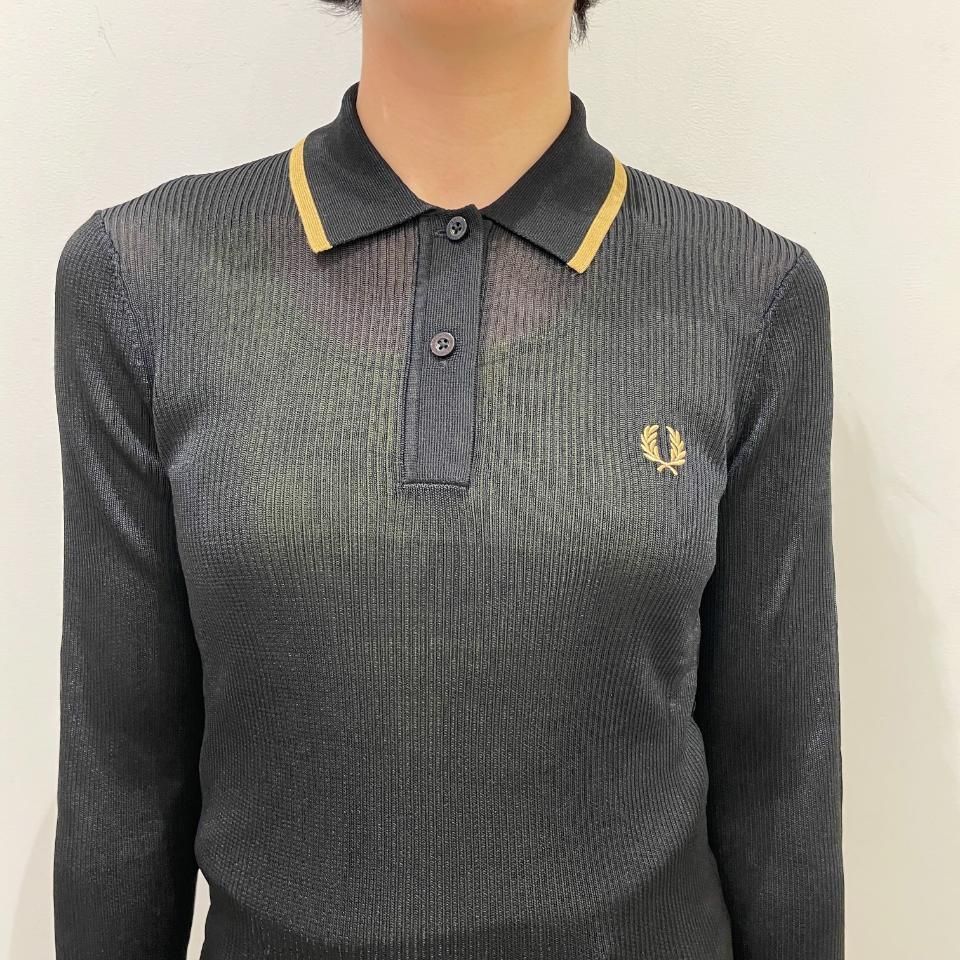 フレッドペリー FRED PERRY Knitted Shirt セール】FRED PERRY (フレッド ペリー) OPEN KNIT SHIRT K7638