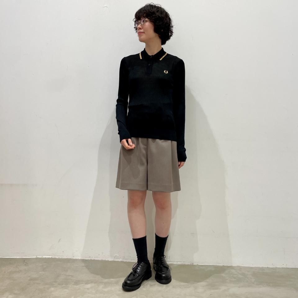 【タグ付き新品】Ribbed Knitted Shirt FRED PERRY K1100_608_V2_Q325_MOD1_FRONT.JPG