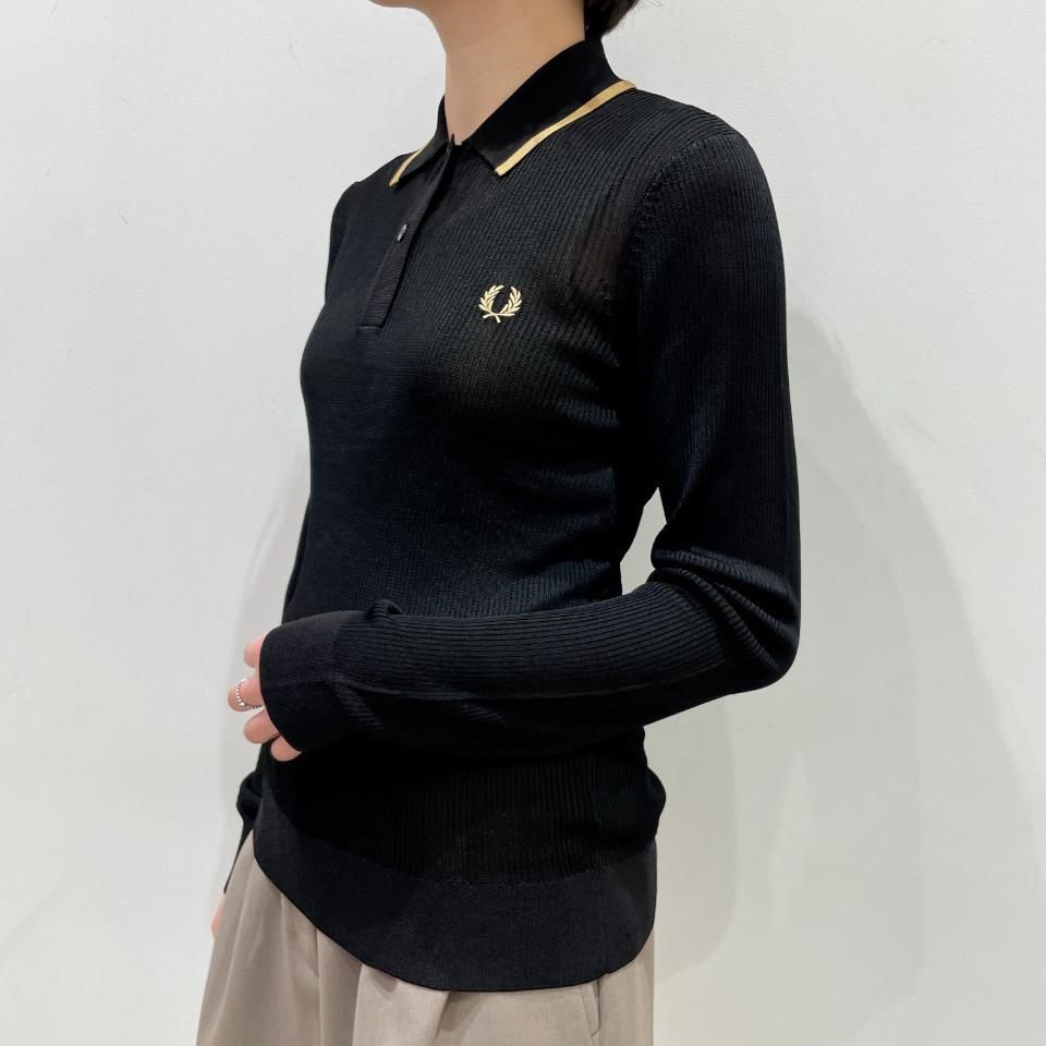 FRED PERRY - Ribbed Knitted Shirt (K8135) 正規取扱商品