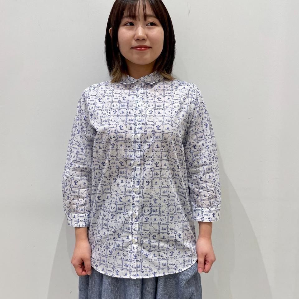 パークス PH2521027 リバティ 角襟 7分袖レギュラーシャツ レディース Parkes LIBERTY [メール便可] 楽天市場】パークス PH2521027 リバティ 角襟 7分袖レギュラー