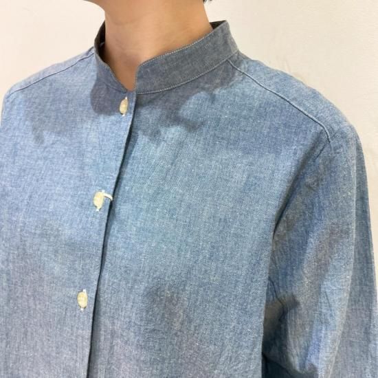 SARAHWEAR - RosieStand Collar Shirt ChambrayC52971