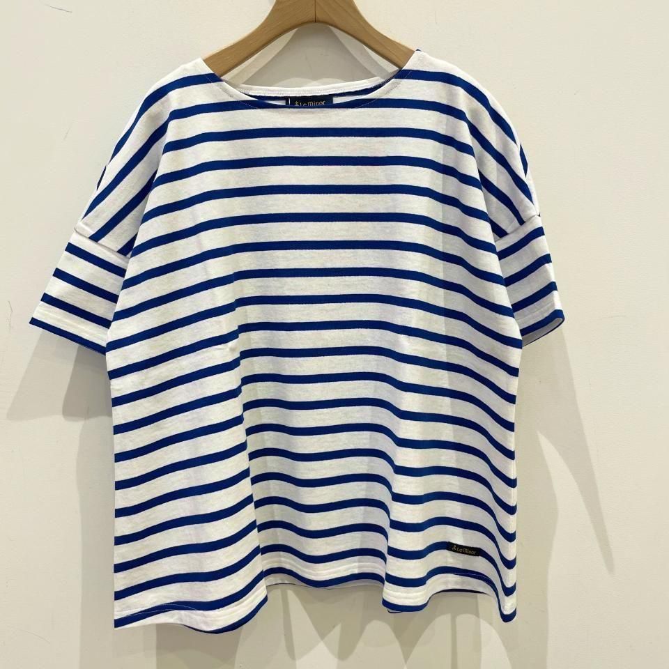 Le minor - ドロップショルダー 半袖 総ボーダー（LEF231003)正規取扱