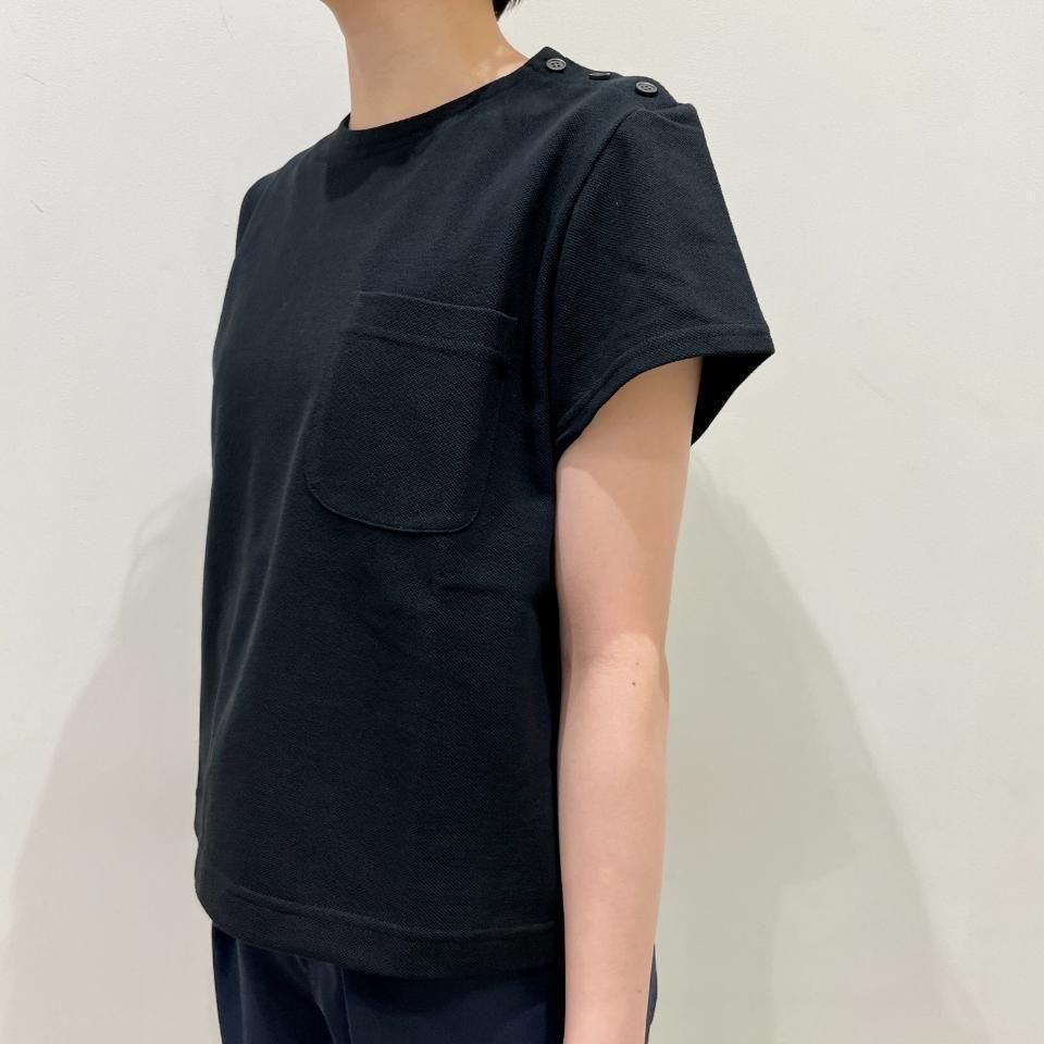 SARAHWEAR - ＜Deborah＞鹿の子 肩釦Tee（C91393） - Sheth