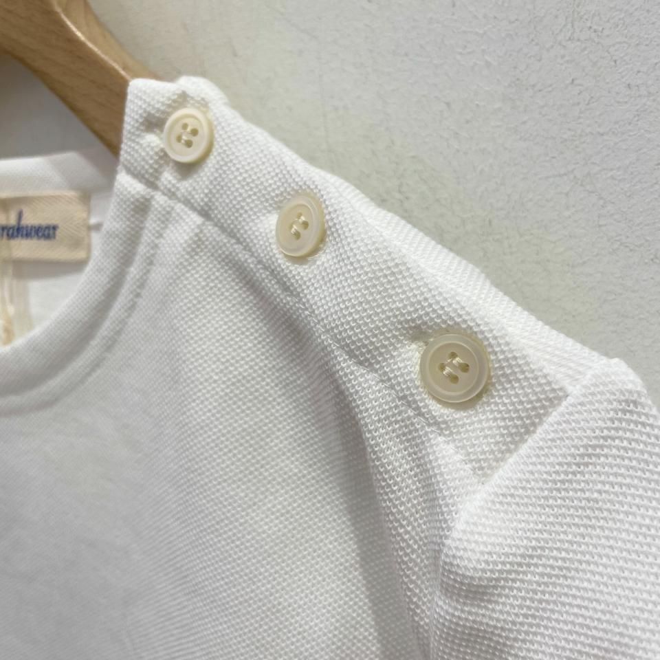 SARAHWEAR - ＜Deborah＞鹿の子 肩釦Tee（C91393） - Sheth