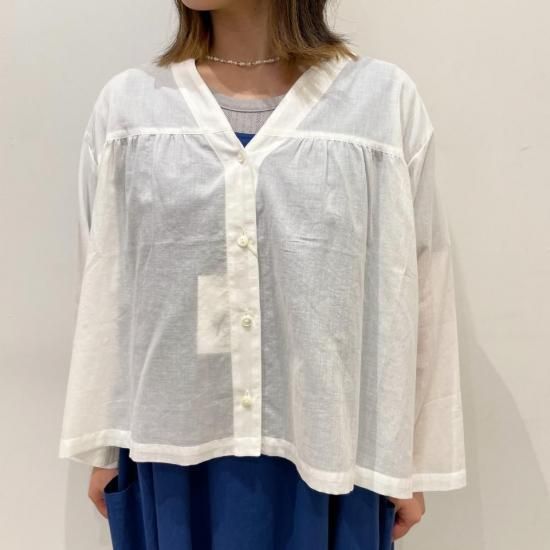 SARAHWEAR - Farmer's BlouseCo/Si LawnC53002
