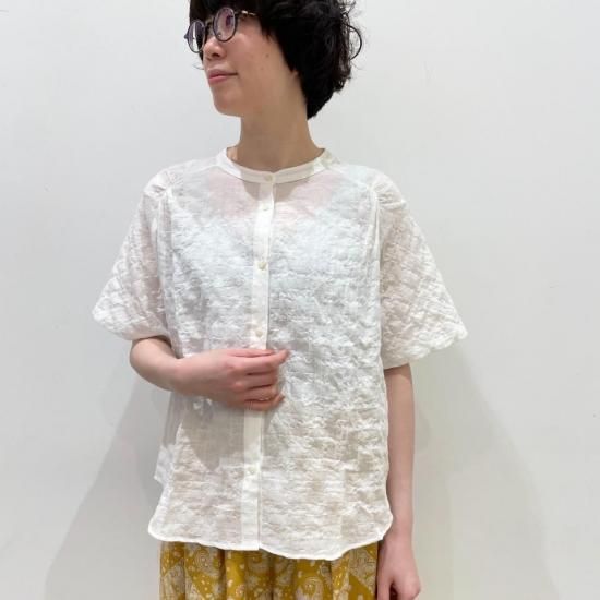 SARAHWEAR - SumireDobby Shirring BlouseC52994