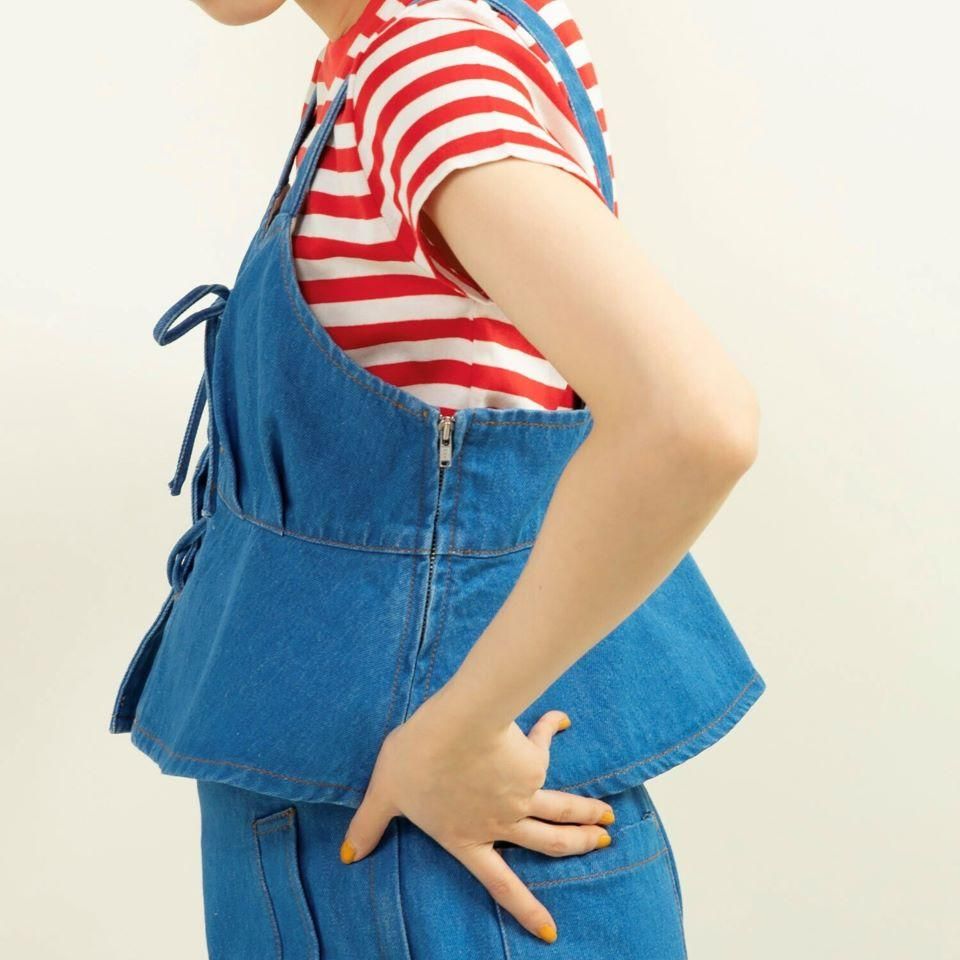 CHILD WOMAN - 10ozデニム ビスチェ (0101BL004251) 正規取扱品