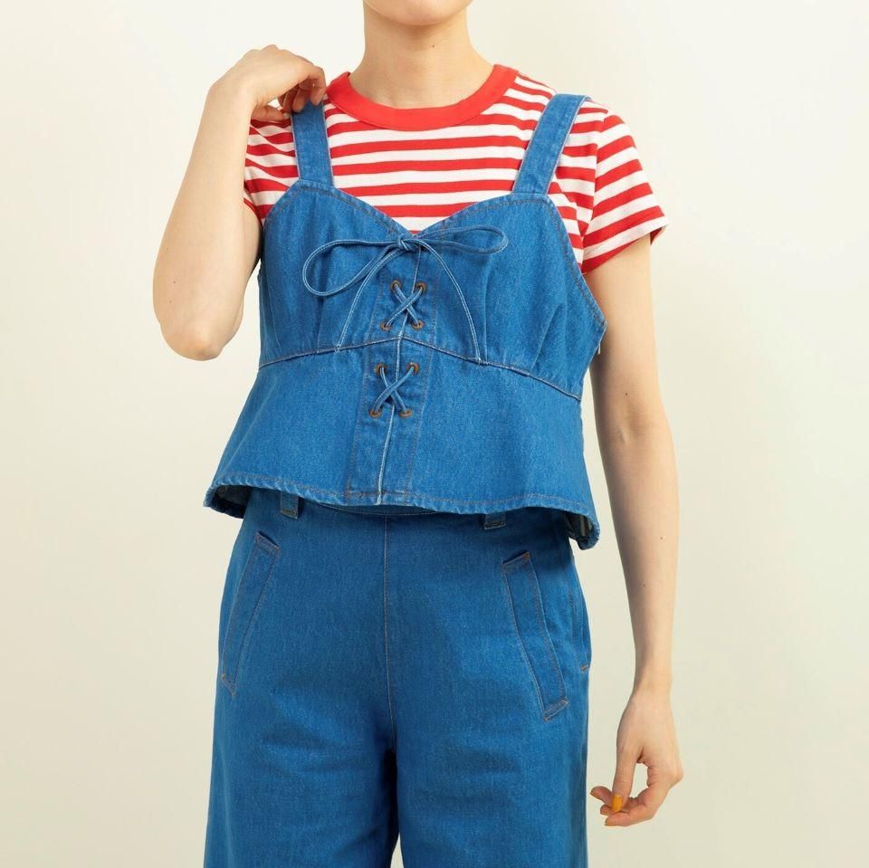 CHILD WOMAN - 10ozデニム ビスチェ (0101BL004251) 正規取扱品