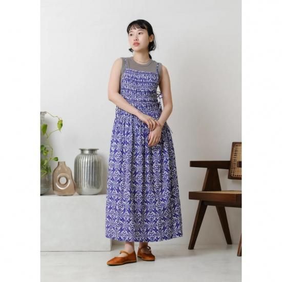 Sara mallika - Cotton Lurex Ripple Print Cami Dress020551SG4