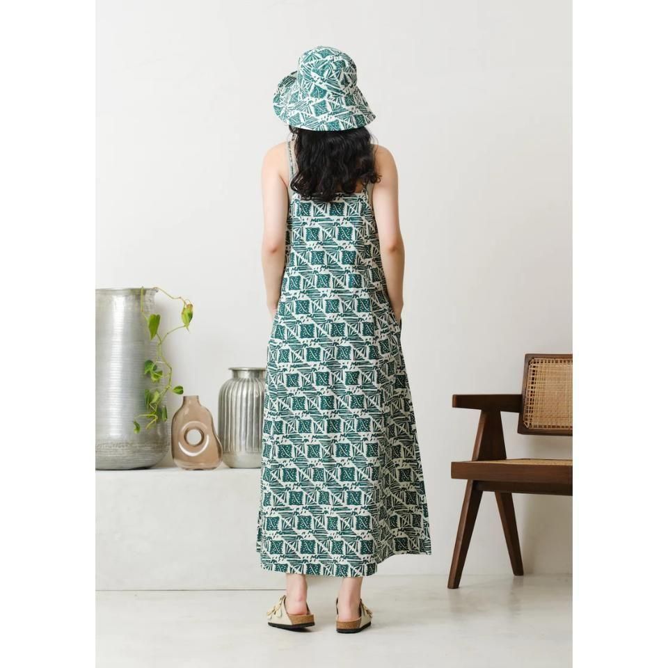 サラマリカ　COTTON POPLIM PRINT CAMI DRESS セール】別注【SARA MALLIKA/サラマリカ】COTTON POPLIM PRINT