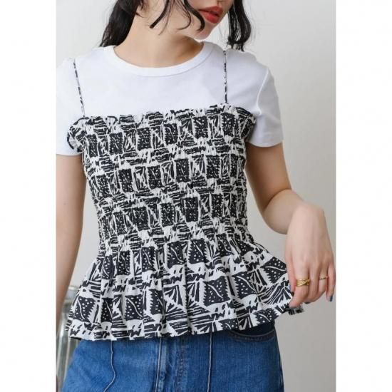 Sara mallika - Cotton Poplin Print Cami Top020151SM3