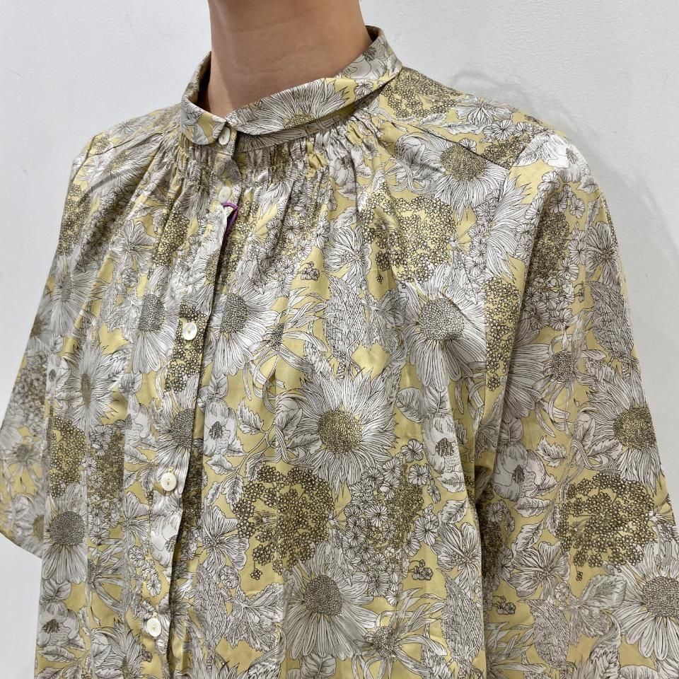 タロピン ブラウス 32 、36 2点 sosotto - LIBERTYPRINT チビ丸衿ゴムシャーリングブラウス6分袖