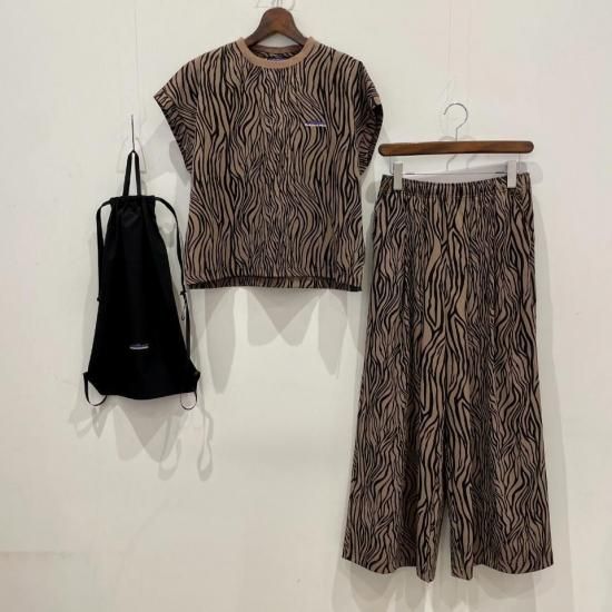 THOUSAND MILE - FRENCH SLEEVE SHIRTWIDE PANTS SET PRINTTM251QP00042谷