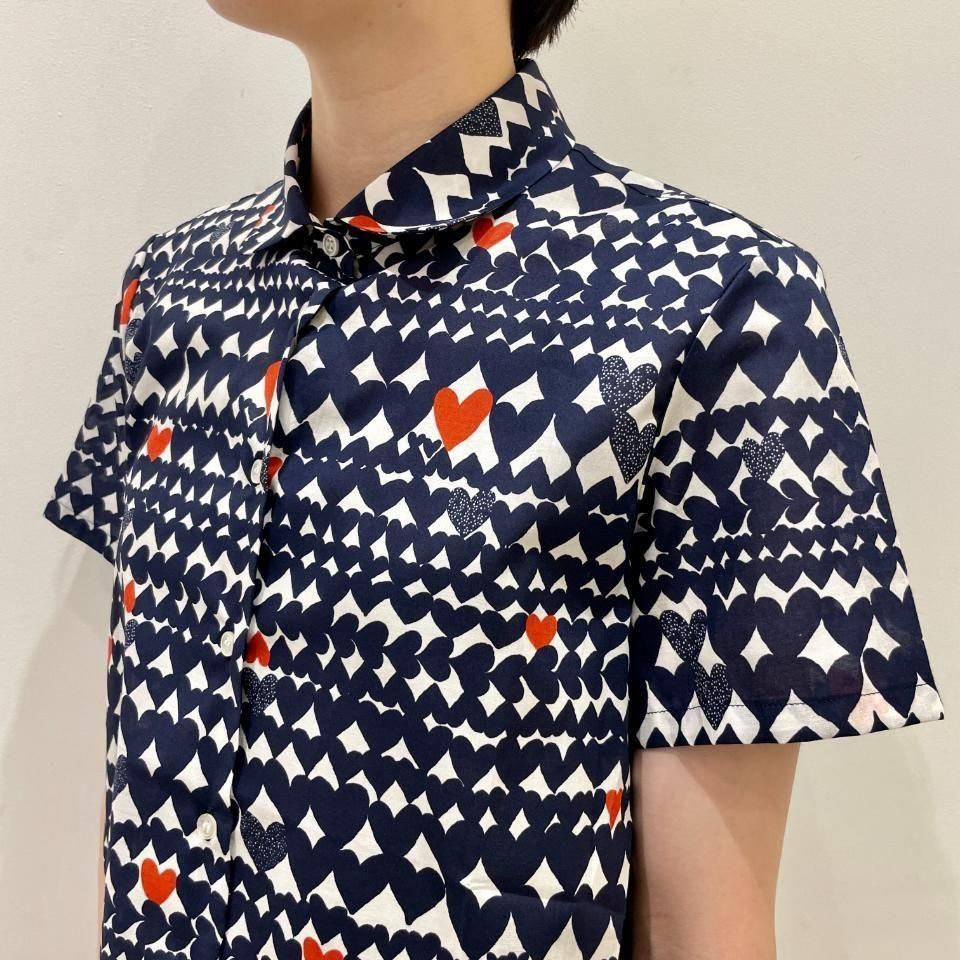 Kenny Lovie 半袖シャツ Abrick刺繍　60s Kenny Lovie 半袖シャツ Abrick刺繍 60s