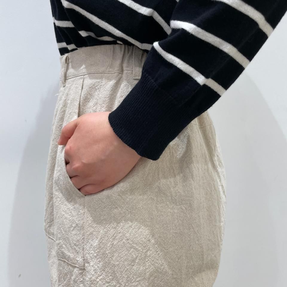 ina - 前ファスナー 後ろゴムパンツ（251116） - Sheth Online