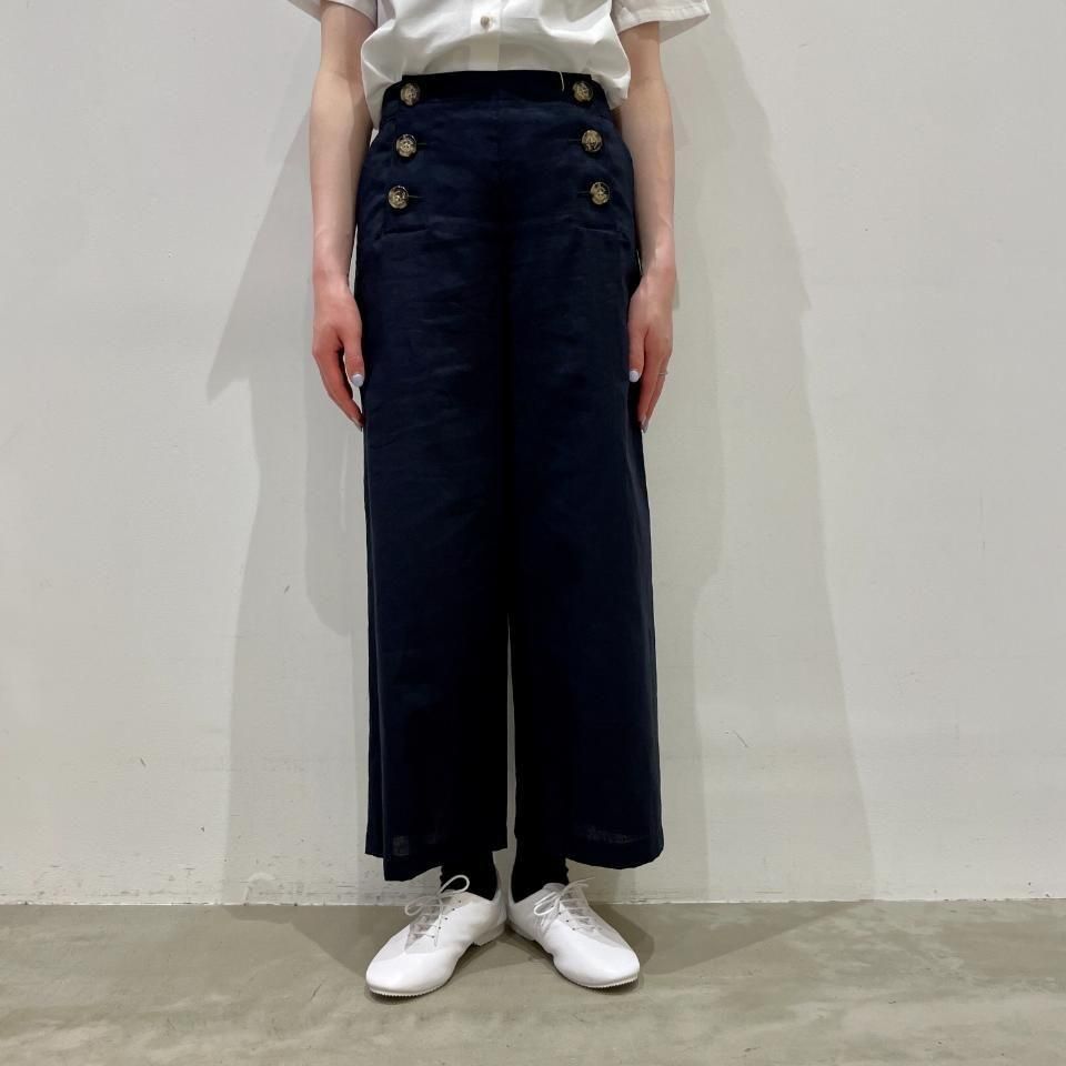 vent d'ouest コットンリネン ライトデニムワッシャーパンツ 38 vent d'ouest コットンリネン ライトデニムワッシャーパンツ 38