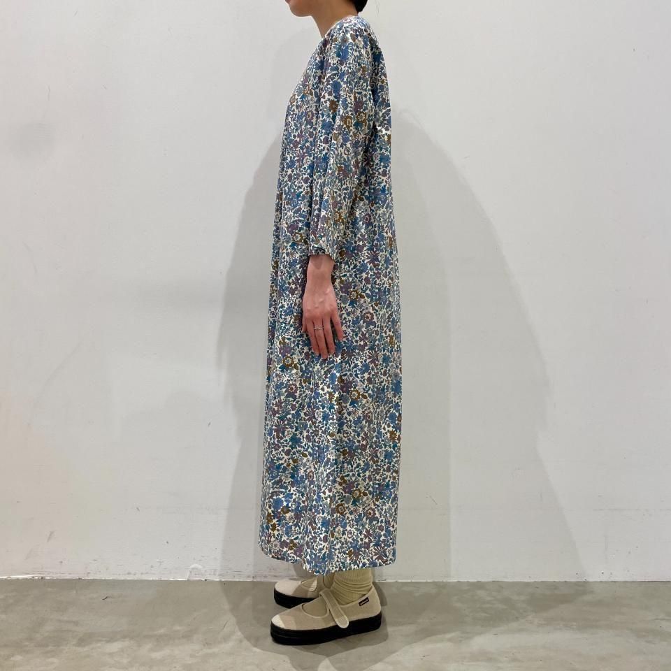 SARAHWEAR - Liberty Print Vneck Flared Dress（C71273） - Sheth