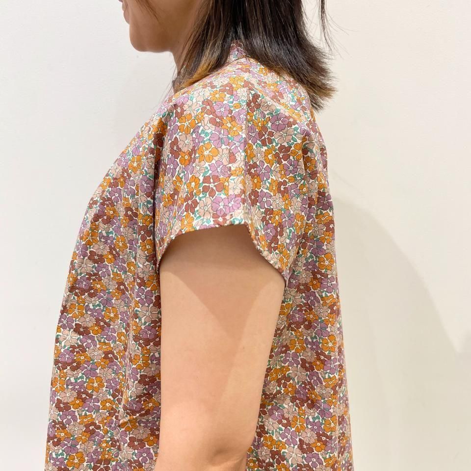 新品 ポンデシャロン sosotto リバティスタンドカラー フレンチブラウス sosotto (30%OFF SALE) ソソット リバティタナローン スタンド