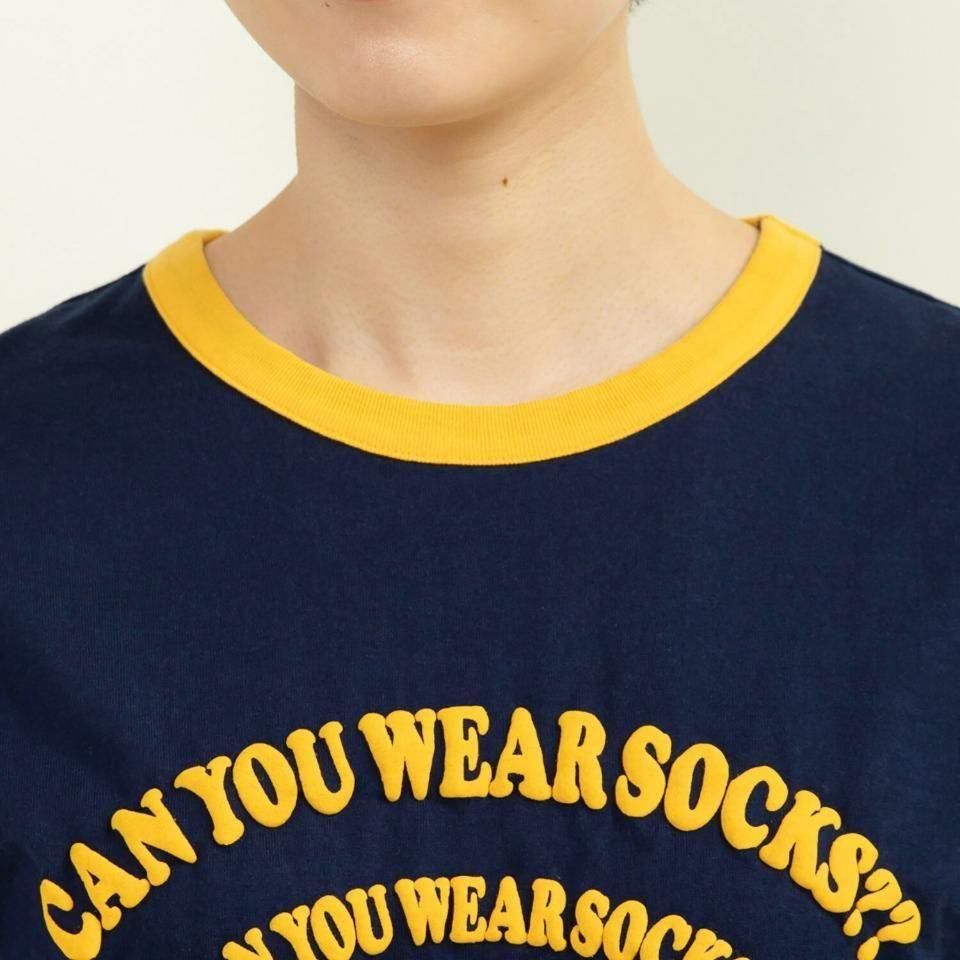 CHILD WOMAN - 40/2天竺 SOCKSリンガーTシャツ (0101CT021251