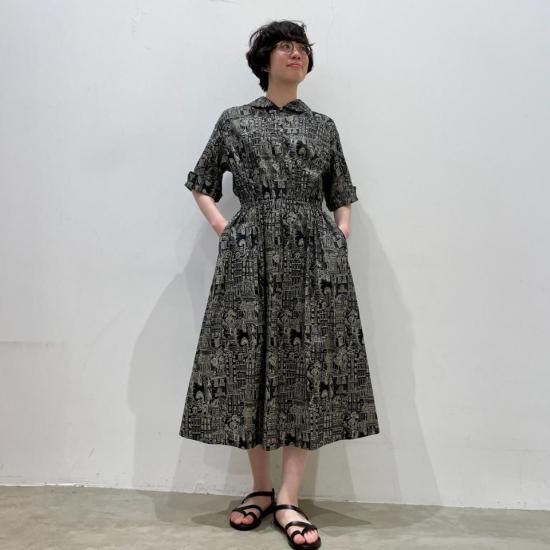 SARAHWEAR - <Marche Dress>Sketch Print(C71274)