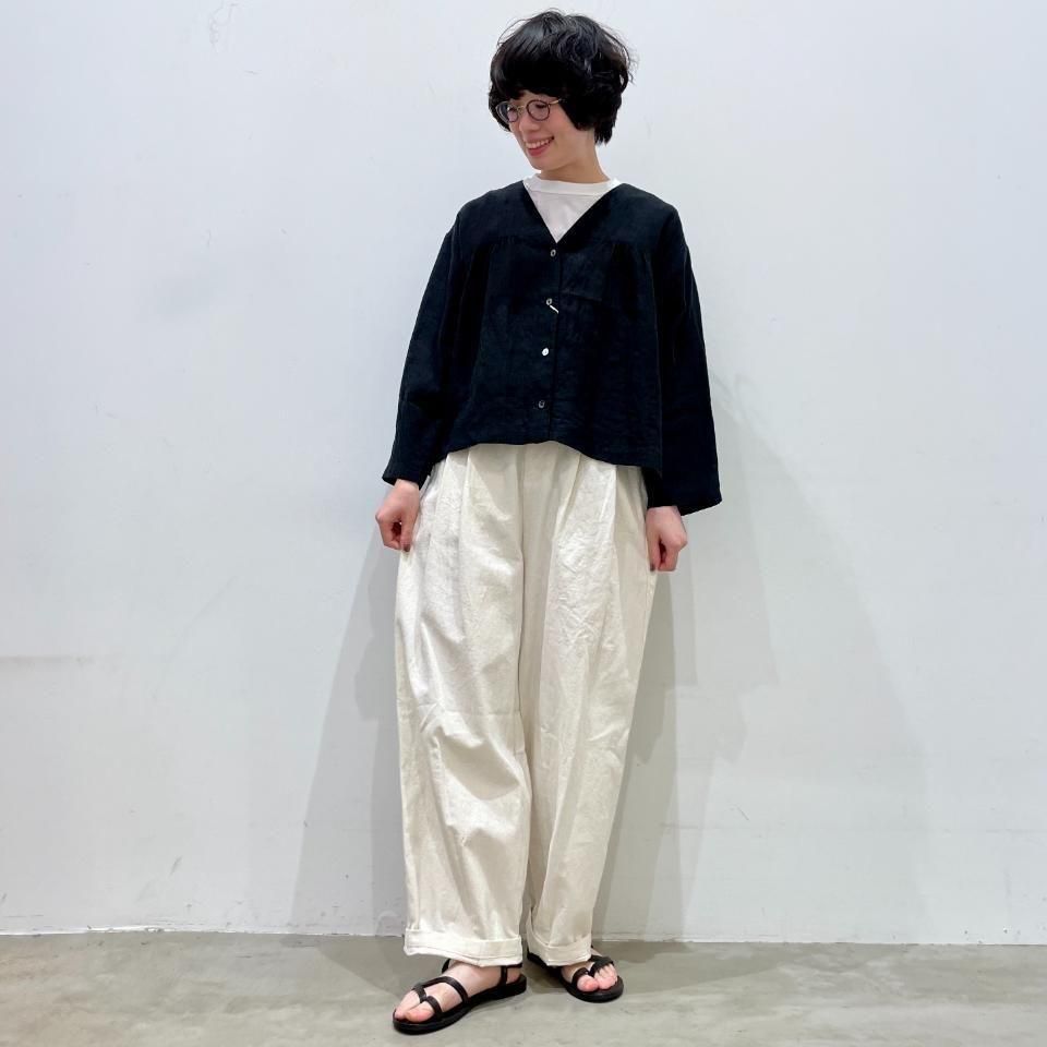 ❤️美品❤️LOHEN 裾ゴムタックパンツ　ネイビー　フリーサイズ 最終値下）【LOHEN】裾ゴムタックパンツ/ネイビー ツ―タック