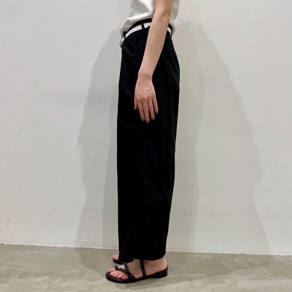 値下げ中！NAPTIME 総柄タックワイドパンツ S ブラック 2tuck wide slacks pants / black（2タックワイドスラックス