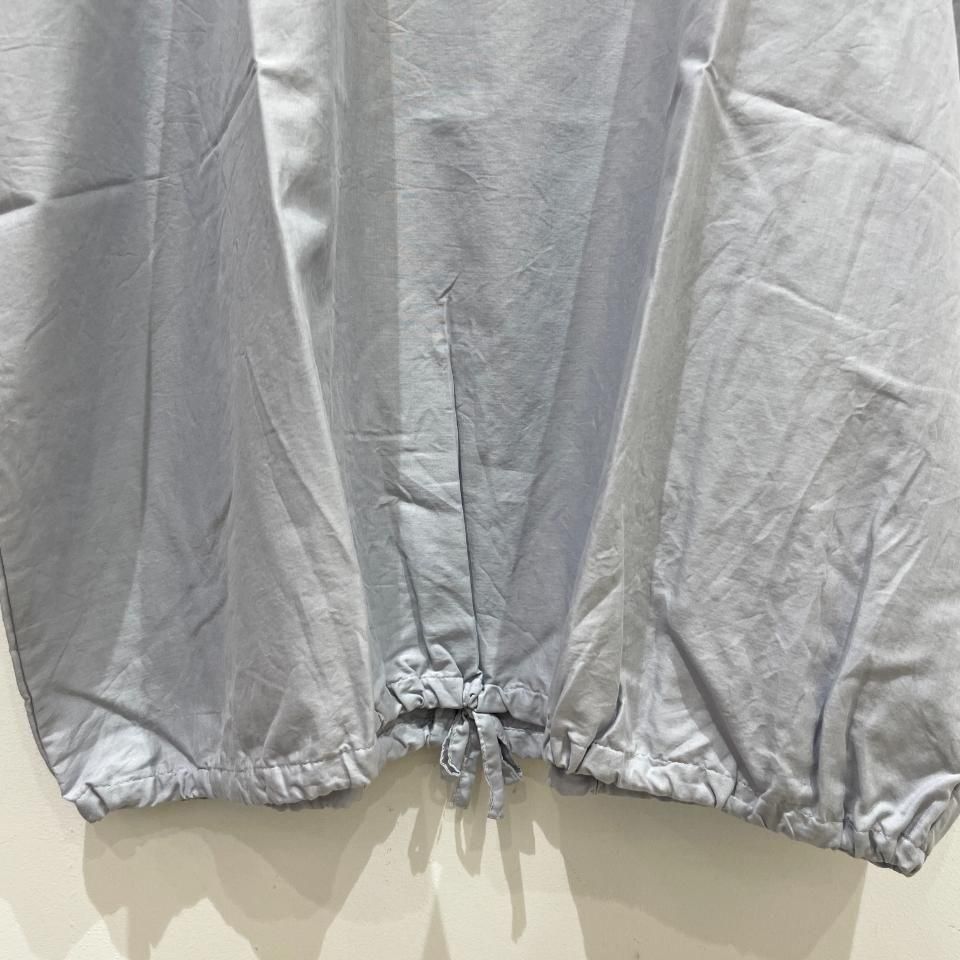 ina - 天日干し風ビンテージワッシャー 裾紐つきフレンチスリーブブラウス(252126)