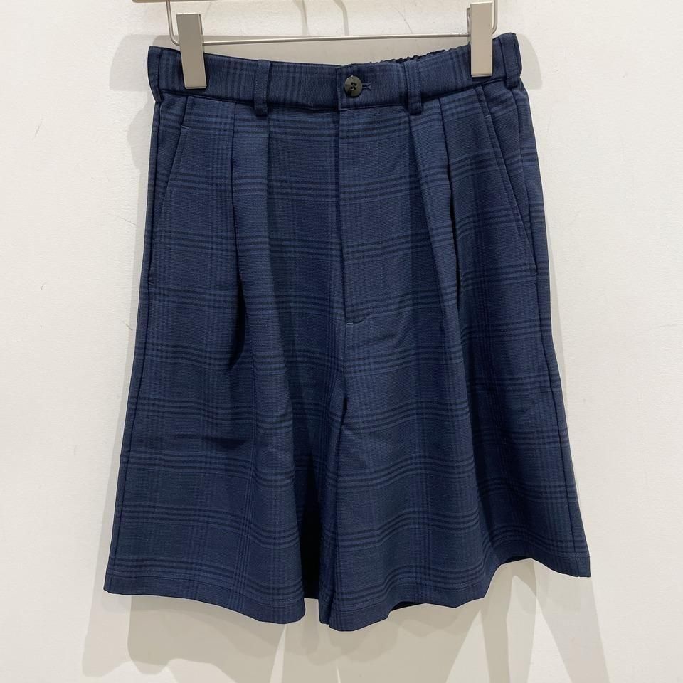 THOUSAND MILE - TUCK SHORT PANTS CHECK(TM251LC00242)正規取扱商品