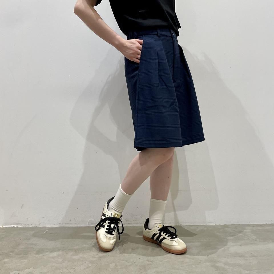 THOUSAND MILE - TUCK SHORT PANTS CHECK(TM251LC00242)正規取扱商品