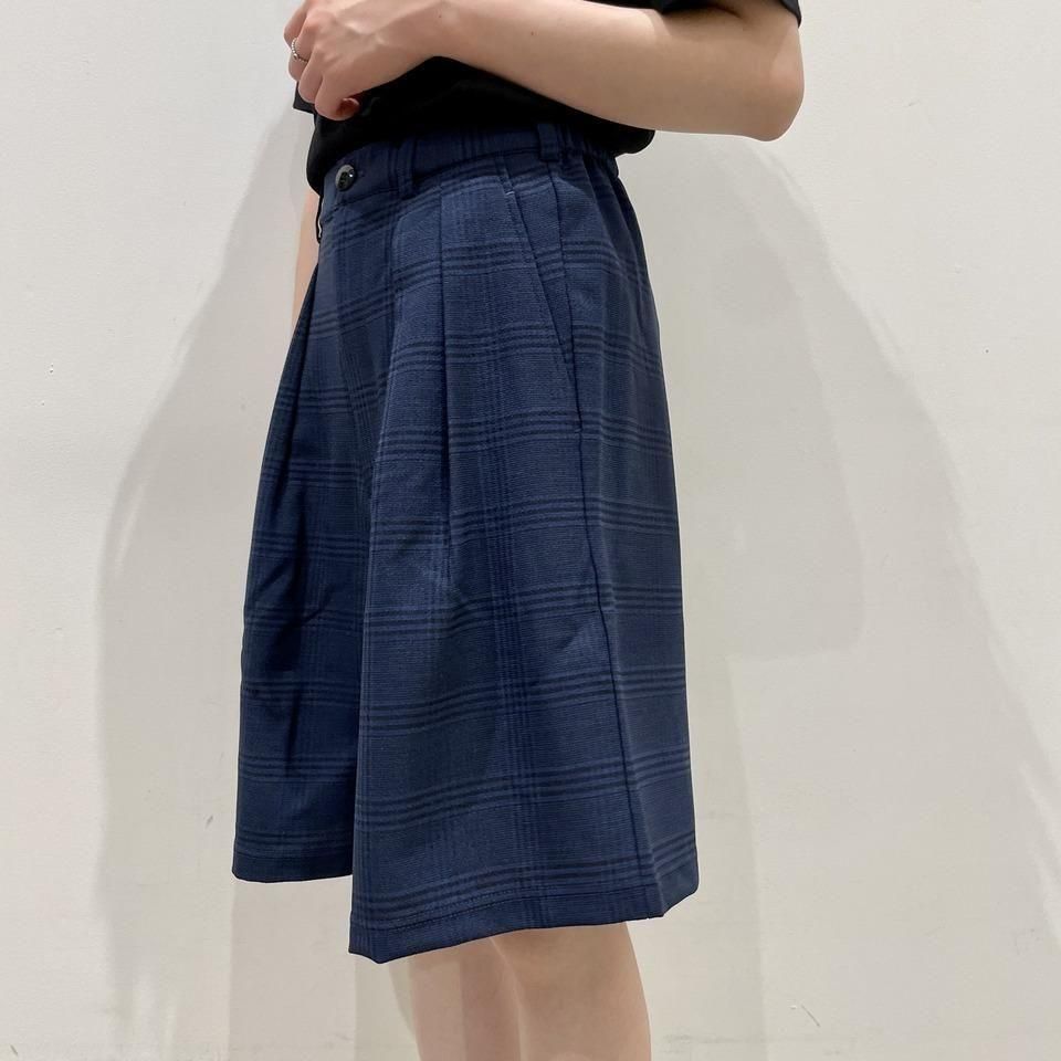 THOUSAND MILE - TUCK SHORT PANTS CHECK(TM251LC00242)正規取扱商品