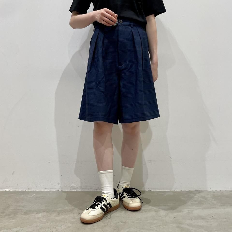 THOUSAND MILE - TUCK SHORT PANTS CHECK(TM251LC00242)正規取扱商品