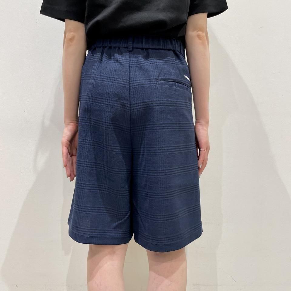 THOUSAND MILE - TUCK SHORT PANTS CHECK(TM251LC00242)正規取扱商品
