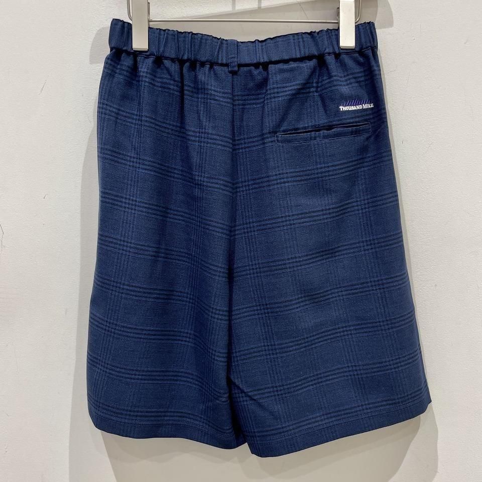THOUSAND MILE - TUCK SHORT PANTS CHECK(TM251LC00242)正規取扱商品