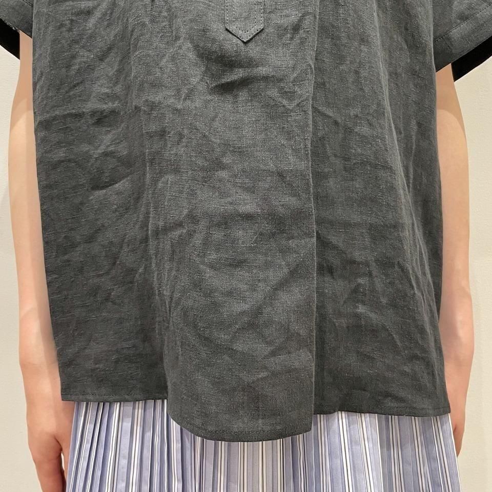 Vent d'ouest - 60フレンチリネン ヘンリーネックシャツ(VE19520)