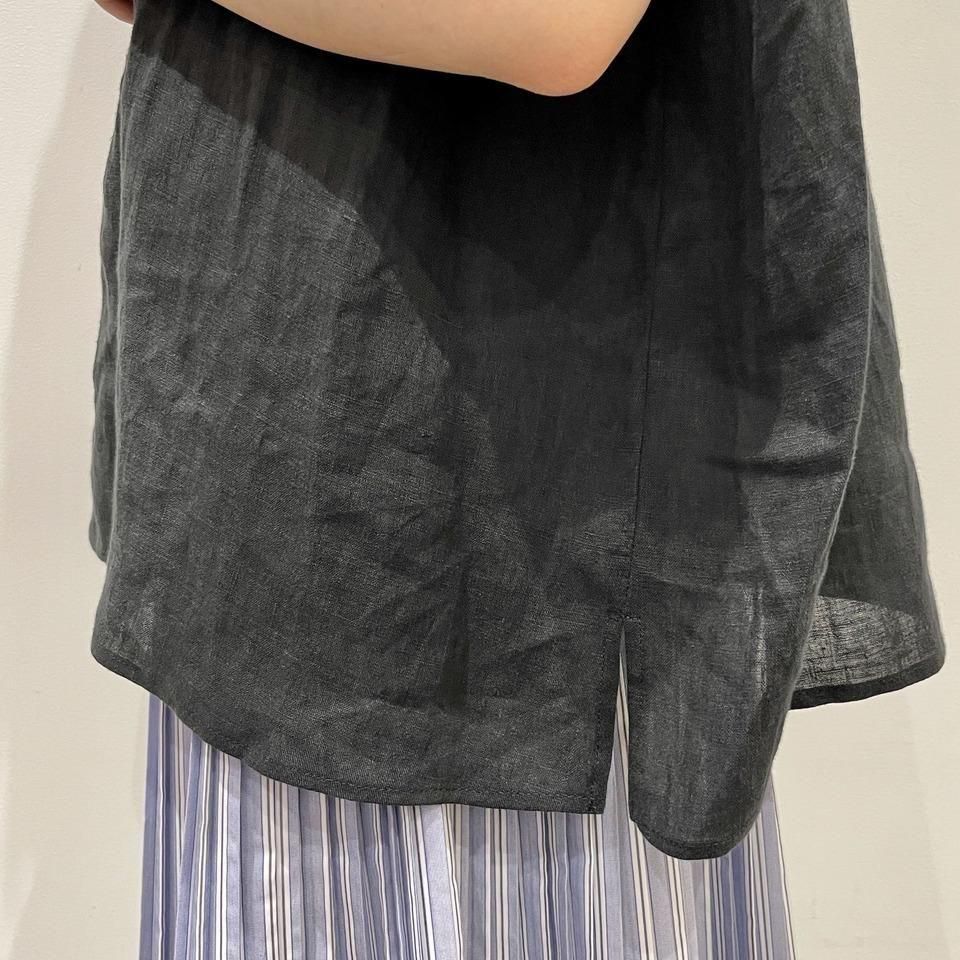 Vent d'ouest - 60フレンチリネン ヘンリーネックシャツ(VE19520)