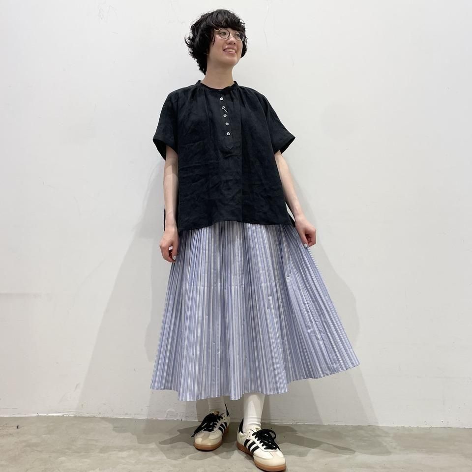 Vent d'ouest - 60フレンチリネン ヘンリーネックシャツ(VE19520)