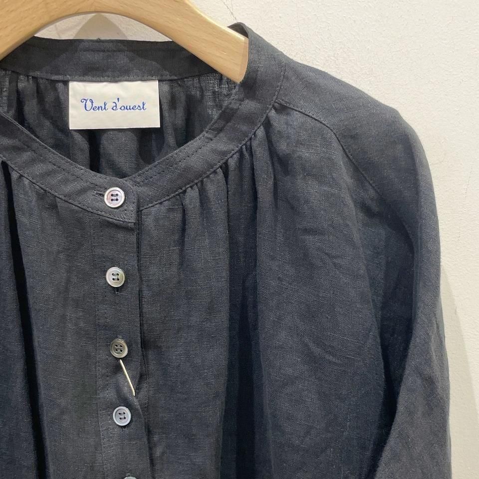Vent d'ouest - 60フレンチリネン ヘンリーネックシャツ(VE19520)