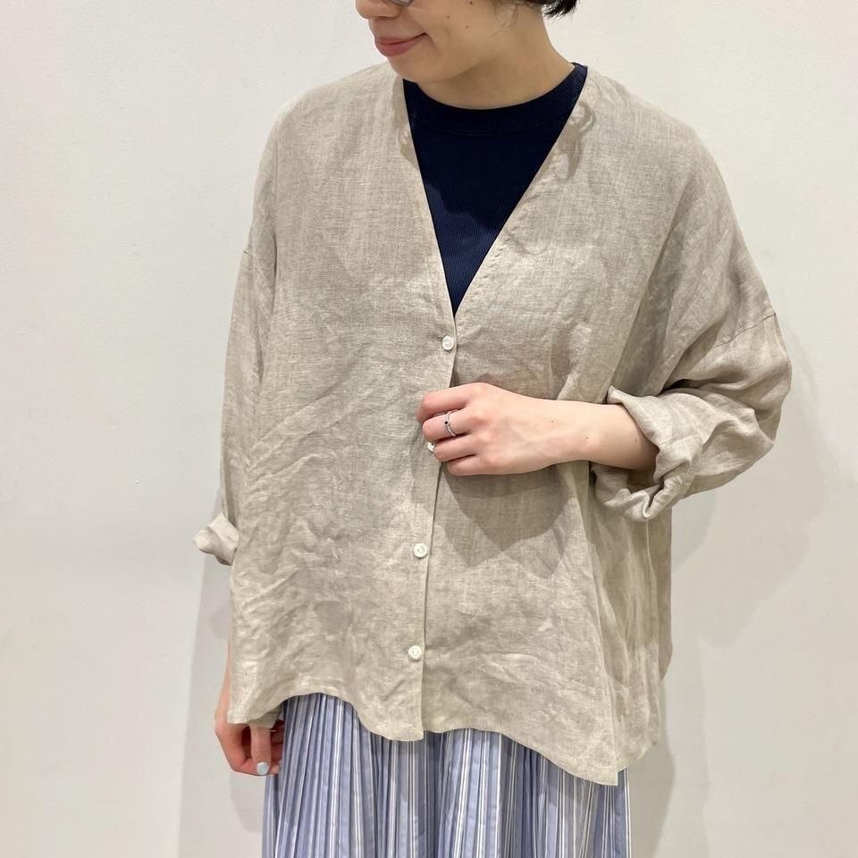 Vent d'ouest - 60フレンチリネン スキッパーシャツ（VE19519