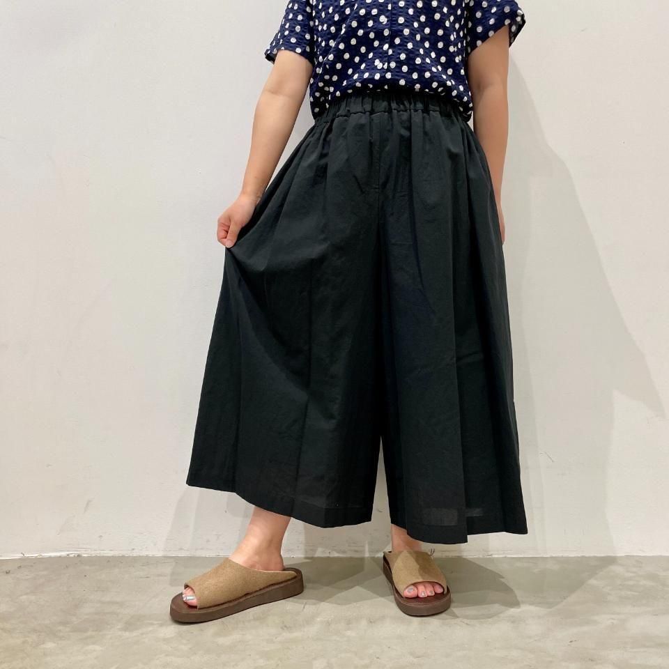 群言堂登美ガウチョパンツ Vent d'ouest - 60ローン ふんわり仕上げガウチョパンツ