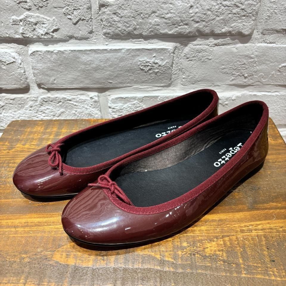 repetto - リリ パテントレザーフラットラバーソールシューズ