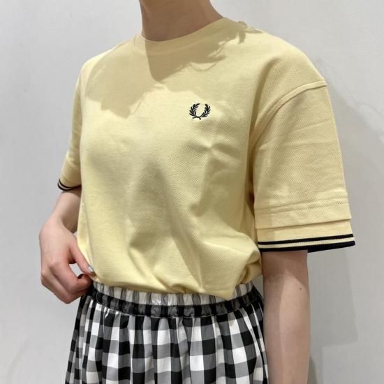 FRED PERRY - Tipped Pique T-Shirt Kanoko(G9167) 谷
